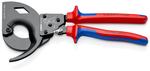 Ножницы для резки кабелей по принципу трещотки, 3 «передачи» KNIPEX 95 32 320