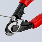 Тросорез компактный, 190 мм, обжим гильз на боуденовские тросы KNIPEX 95 62 190 SB