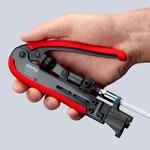 Компрессионный инструмент для штекера на коаксиальный кабель KNIPEX 97 40 20 SB