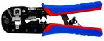 Пресс-клещи для штекеров RJ 45 Knipex 3-в-1, кол-во гнёзд: 1, 8-пин 8P8C, резка и зачистка кабеля, 190 мм KNIPEX 975113
