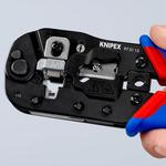 Пресс-клещи для штекеров RJ 45 3-в-1, кол-во гнёзд: 1, 8-пин 8P8C, резка и зачистка кабеля, 190 мм, в блистере KNIPEX 97 51 13 SB