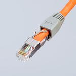 Пресс-клещи для штекеров RJ 45 3-в-1, кол-во гнёзд: 1, 8-пин 8P8C, резка и зачистка кабеля, 190 мм, в блистере KNIPEX 97 51 13 SB