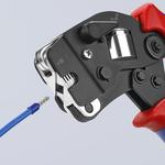 Пресс-клещи для контактных гильз DIN 46228 1+4, обжим: квадрат, торцевые, 1 гнездо, 0.08-10 + 16 мм², 2 х 6 мм², 190 мм KNIPEX 97 53 09 SB
