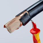 Нож с пяткой для снятия изоляции KNIPEX 98 55