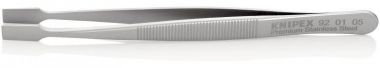 Пинцет универсальный, 120 мм, гладкие прямые тупые губки KNIPEX 92 01 05 KN-920105 ― KNIPEX