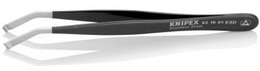 Пинцет позиционный ESD, 120 мм, гладкие губки под 35° KNIPEX 92 16 01 ESD KN-921601ESD ― KNIPEX