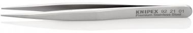 Пинцет прецизионный, 120 мм, гладкие прямые заострённые губки KNIPEX 92 21 01 KN-922101 ― KNIPEX