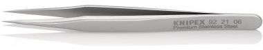 Минипинцет прецизионный, 80 мм, гладкие прямые игловидные губки KNIPEX 92 21 06 KN-922106 ― KNIPEX