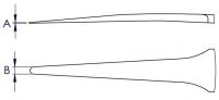 Минипинцет прецизионный, 70 мм, гладкие прямые игловидные губки KNIPEX 92 51 02 KN-925102