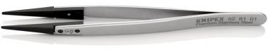 Пинцет ESD гладкие прямые тупые губки KNIPEX 92 81 01 KN-928101 ― KNIPEX