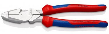 Плоскогубцы электромонтажные Lineman's Pliers L-240 мм, хром, 2К ручки KNIPEX 09 05 240 KN-0905240 ― KNIPEX