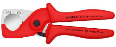 Труборез-ножницы для шлангов и защитных труб (Ø 25 мм) PlastiCut KNIPEX 9020185SB ― KNIPEX